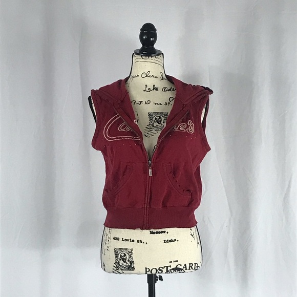 {Candie's} Sleeveless Vest with hood - Picture 1 of 8